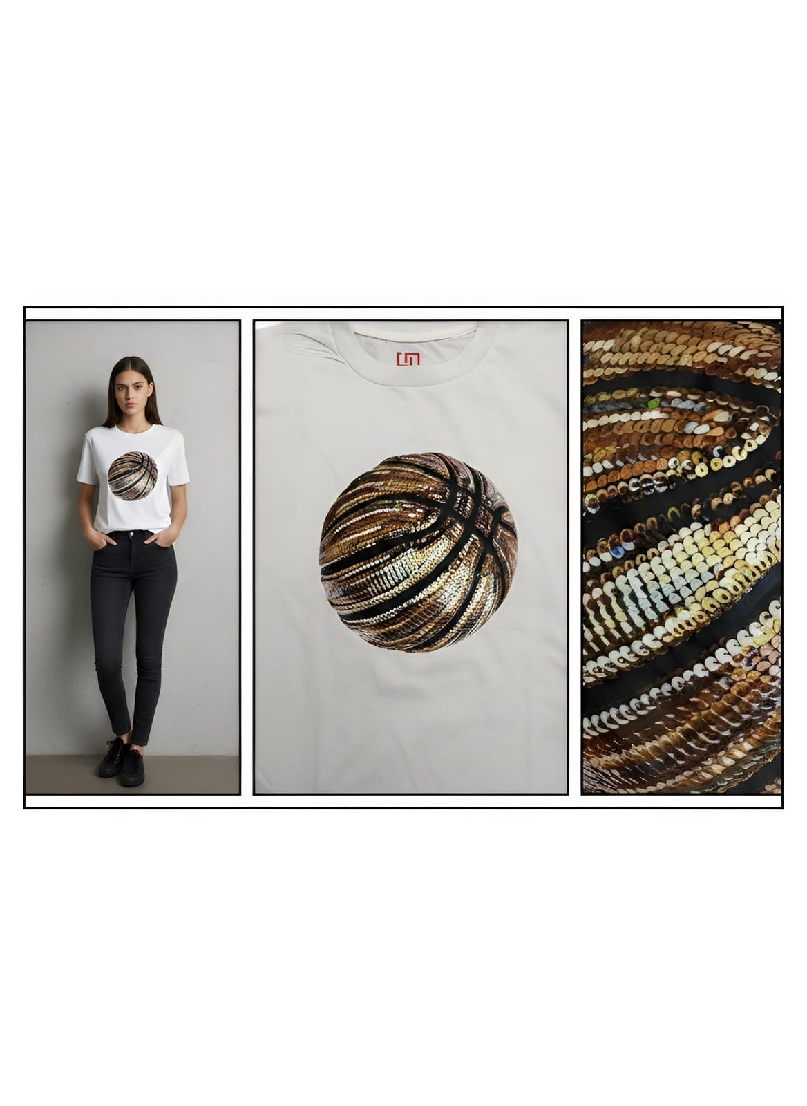Graphic Flex Tee – Oversized White Cotton - Image 3