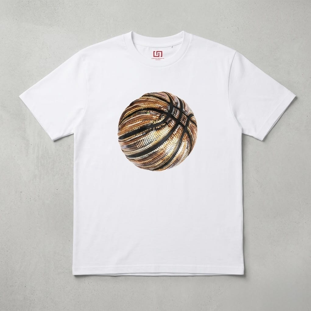Graphic Flex Tee – Oversized White Cotton