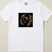 Oversized Cotton Lion Graphic T‑Shirt