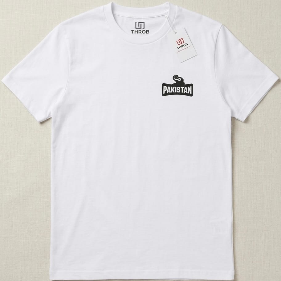Pak Spirit Tee – Oversized White Cotton
