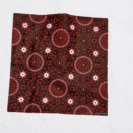 Ajrak Heritage Tee – Oversized White Cotton - Image 2