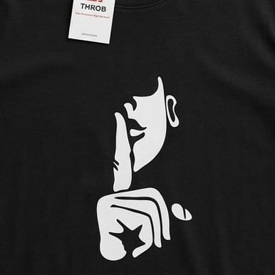 Silent Gesture Graphic Tee – Oversized Cotton - Image 2