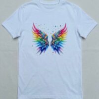 Freedom Wings Tee – Oversized White Cotton
