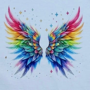 Freedom Wings Tee – Oversized White Cotton - Image 2