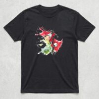 Kick Splash Tee – Oversized Black Cotton