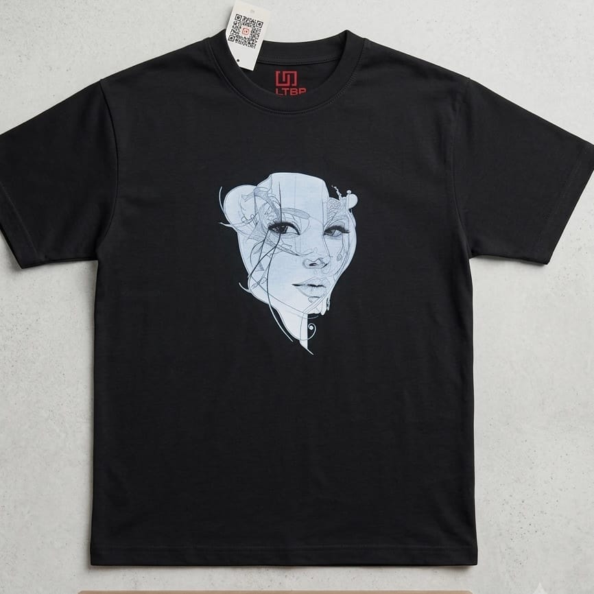 Neo Vision Tee – Oversized Black Cotton