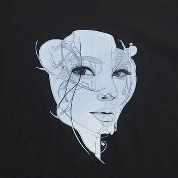 Neo Vision Tee – Oversized Black Cotton - Image 2