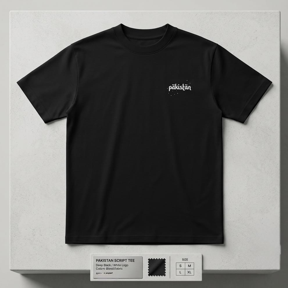 Pak Essence Tee – Oversized Black Cotton